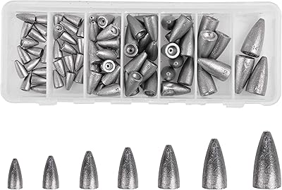 Kit de poids de balle de pêche à vis sans fin de 83