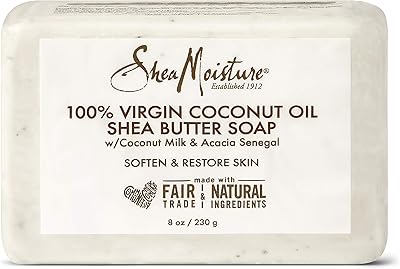 Savon au beurre de karité 100 % huile de noix de coco vierge shea moisture, 236 ml. DIAYTAR COTE D'IVOIRE est la référence en matière de boutique en ligne en Côte d'Ivoire, avec une offre de produits très diversifiée qui s'étend des produits alimentaires aux accessoires de mode. Cette boutique en ligne garantit la satisfaction de tous les clients avec ses prix compétitifs et sa livraison rapide. DIAYTAR COTE D'IVOIRE est le partenaire idéal pour faire vos courses en ligne.