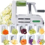 Spiralizer le coupe-légumes 10 pièces le plus solide et lourd d'ultimate pour faire