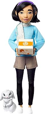 Poupée netflix phi phi (23 cm) avec figurine élastique, poupée mannequin avec tenue