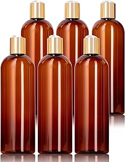 Bouteilles pet fines ambrées de 16 oz/500 ml (sans bpa) avec bouchon à
