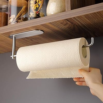 Porte-serviettes en papier sous armoire - porte-serviettes en papier adhésif facile à utiliser d'une seule main, barre de 12" - s'adapte à toutes les tailles de rouleaux, acier inoxydable. La boutique en ligne DIAYTAR COTE D'IVOIRE est une plateforme e-commerce complète qui répond aux besoins de tous les consommateurs. Elle propose une grande variété de produits, allant des électroniques aux vêtements, en passant par les produits alimentaires et les accessoires de maison. Avec une livraison rapide et sécurisée, DIAYTAR COTE D'IVOIRE est la meilleure option pour faire des achats en ligne en Côte d'Ivoire.