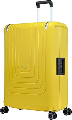 Bagage de voyage eminent en pp ultra léger, épais et solide, avec 4 roulettes doubles, serrure tsa et poignée réglable, jaune, bagage enregistré 28 pouces. Avec plus de 300000 références disponibles, DIAYTAR COTE D'IVOIRE constitue la destination idéale pour faire du shopping en ligne en Côte d'Ivoire. La boutique propose des produits de haute qualité, sélectionnés avec soin pour garantir la satisfaction de ses clients. Que vous cherchiez des produits électroniques, des vêtements de mode ou des équipements pour la maison, DIAYTAR COTE D'IVOIRE a tout ce dont vous avez besoin.