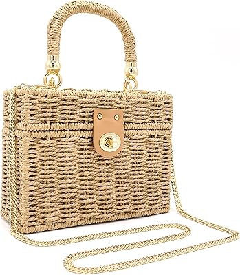 Sac en rotin tissé à la main pour femmes - sac à bandoulière carré en osier tissé de plage décontracté élégant vintage avec décoration de pompon. DIAYTAR COTE D'IVOIRE propose une expérience d'achat unique et personnalisée, avec des promotions régulières et des offres spéciales pour rendre l'expérience d'achat encore plus agréable pour ses clients. La boutique en ligne généraliste est dédiée à offrir une sélection élargie de produits de haute qualité.