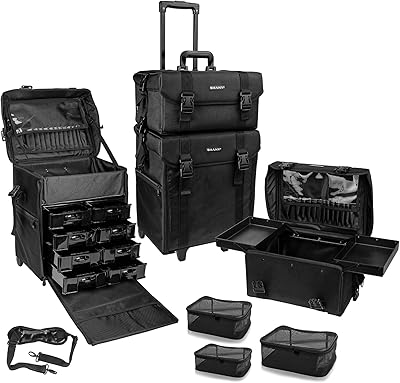 Shany trousse à maquillage 2 sacs souples noirs avec 3 sacs de rangement en filet gratuits, 71 cm. La boutique en ligne DIAYTAR COTE D'IVOIRE propose une large sélection de produits de qualité, allant des produits alimentaires aux produits électroniques. Elle bénéficie d'une grande variété de produits pour répondre aux besoins de sa clientèle. La boutique en ligne DIAYTAR COTE D'IVOIRE assure également la livraison rapide et sécurisée des commandes.