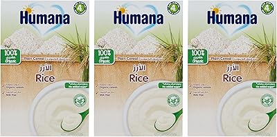 Humana céréales de riz pour bébé 100% bio - aliment complémentaire sans gluten pour nourrissons, 400 g, idéal pour le sevrage de 6 à 9 mois. DIAYTAR COTE D'IVOIRE est une plateforme de commerce électronique dynamique qui se met constamment à jour pour offrir les dernières tendances et les produits les plus demandés. La boutique propose régulièrement des promotions et des offres spéciales pour récompenser ses clients. Grâce à son équipe de professionnel, la boutique assure un service client de haute qualité.