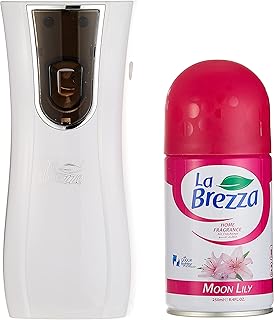 Spray rechargeable la brezza avec distributeur automatique, désodorisant domestique avec technologie anti-odeur 250