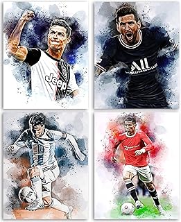 Affiches d'art mural sur toile d'étoiles de football à l'aquarelle de cristiano ronaldo et lionel. DIAYTAR COTE D'IVOIRE se démarque par son approche client centrée, proposant un large choix de produits provenant de marques réputées et de petits producteurs locaux. Cette boutique en ligne permet aux acheteurs de comparer les prix, de lire les avis d'autres clients et de bénéficier de promotions régulières. Grâce à sa sélection variée et son service à la clientèle de haute qualité, DIAYTAR COTE D'IVOIRE a su établir une confiance solide avec ses clients.