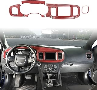 Cadre de décoration de tableau de bord central jwy pour dodge charger 2015-2022