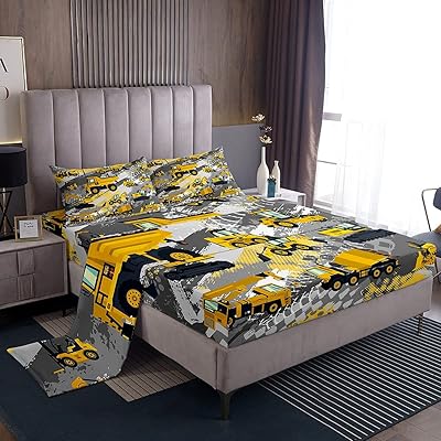 Ensemble de draps de dessin animé pour enfants, taille unique, pour garçons, véhicules de construction, ensemble de couvre-lit pour enfants et adolescents, ensemble de draps de dessin animé 3 pièces, super doux et respirant. DIAYTAR COTE D'IVOIRE s'est imposée comme une référence dans le paysage du commerce en ligne en Côte d'Ivoire, offrant non seulement une gamme impressionnante de produits mais aussi une assistance client personnalisée et réactive. Que vous soyez un habitué des achats en ligne ou que vous découvriez ce mode d'achat, DIAYTAR COTE D'IVOIRE est là pour vous accompagner tout au long de votre parcours d'achat.