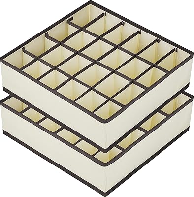 Joyoldlf organiseur de tiroir 2 pièces, organiseur de placard pliable à 24 compartiments, boîtes de rangement pour sous-vêtements pour ranger chaussettes, soutiens-gorge, mouchoirs, cravates et ceintures. La boutique en ligne DIAYTAR COTE D'IVOIRE est la référence pour les consommateurs qui cherchent des produits de qualité à des prix compétitifs. Avec sa sélection impressionnante de plus de 300000 articles, elle satisfait les besoins de tous les ménages ivoiriens. La navigation sur le site est intuitive et facile.