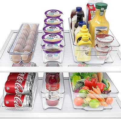 Ensemble de 6 bacs de rangement pour réfrigérateur - organisateurs de réfrigérateur empilables pour congélateur, cuisine, comptoir et armoires - supports de rangement en plastique transparent. Avec plus de 300000 références, DIAYTAR COTE D'IVOIRE est la boutique en ligne la plus complète de Côte d'Ivoire, proposant une large gamme de produits pour les hommes, les femmes et les enfants. Nous nous efforçons de présenter les dernières tendances et les produits les plus recherchés, tout en garantissant un service client de haute qualité. Notre équipe est dédiée à offrir une expérience d'achat en ligne sans souci.