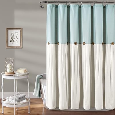 Rideau de douche boutonné en lin, bleu/blanc, taille 72×72. DIAYTAR COTE D'IVOIRE est une boutique en ligne généraliste qui propose plus de 300000 références de produits, offrant ainsi une grande variété de choix à ses clients. Elle est reconnue comme l'un des leaders du commerce en ligne en Cote d'Ivoire.