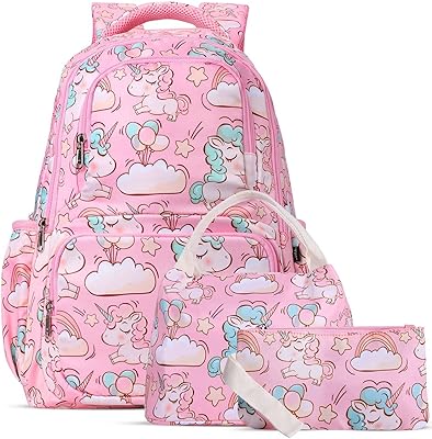 Sac à dos licorne summit pour filles et garçons avec boîte à lunch