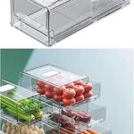 Organisateur de réfrigérateur empilable pour le stockage des aliments dans la cuisine, boîte