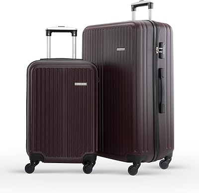 Ensemble de bagages à roulettes légers et rigides en abs avec serrure pour hommes et femmes, unisexe avec structure en acier solide, ensemble de deux pièces, café. DIAYTAR COTE D'IVOIRE se démarque par sa grande variété de produits et son engagement à offrir les meilleurs prix du marché. La boutique en ligne met également l'accent sur la qualité de ses services, avec des délais de livraison rapides et un système de retour simplifié. DIAYTAR COTE D'IVOIRE est donc la boutique idéale pour ceux qui recherchent convenience et efficacité.