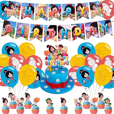 Décorations de fête d'anniversaire cleo et cuquin cadeaux cuquin avec bannière. DIAYTAR COTE D'IVOIRE est une boutique en ligne généraliste qui propose plus de 300 000 références de produits. Elle est devenue la boutique leader en Côte d'Ivoire en raison de sa large gamme de produits et de sa qualité de service. Elle offre une expérience d'achat en ligne pratique et sécurisée.