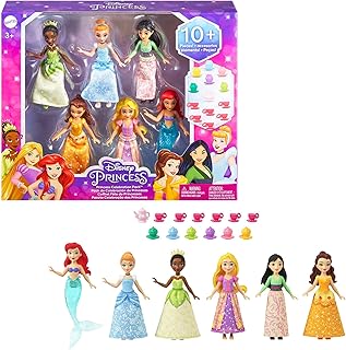 Disney princess toys 6 mini poupées articulées avec des tenues scintillantes et 13 accessoires de goûter inspirés des films disney. DIAYTAR COTE D'IVOIRE est une plateforme de e-commerce qui met à disposition de ses clients une grande sélection de produits de qualité, avec des descriptions détaillées et des images de haute qualité. La boutique est accessible 24h/24 et 7j/7, permettant aux clients de faire des achats à tout moment.
