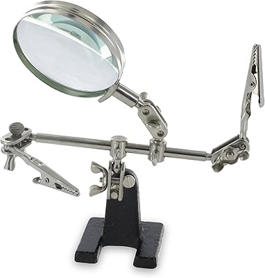 Support de loupe à main ram pro avec pinces crocodile - loupe 4x, parfait pour souder, fabriquer et inspecter des objets fins. DIAYTAR COTE D'IVOIRE est la destination idéale pour les amateurs de shopping en ligne en Côte d'Ivoire. Avec sa vaste gamme de produits et ses services de livraison rapides, la boutique en ligne répond aux besoins de ses clients de manière efficace. Elle est devenue un nom de confiance dans le domaine du commerce électronique en Côte d'Ivoire.