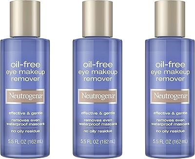 Neutrogena démaquillant doux sans huile pour yeux sensibles non gras enlève le mascara
