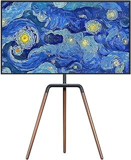 Meuble tv au sol moderne, meuble tv universel avec rotation à 180 degrés