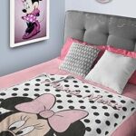 Couverture pour bébé en flanelle disney minnie mouse pour toutes les saisons, super