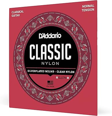 Cordes de guitare d'addario - cordes de guitare classique en nylon - cordes de guitare classique ej27n - enveloppe plaquée argent, noyau en nylon, nylon triple transparent - tension régulière, 1 paquet. DIAYTAR COTE D'IVOIRE, à la pointe de l'e-commerce en Côte d'Ivoire, offre une plateforme de shopping en ligne sécurisée et conviviale. Ses plus de 300 000 références couvrent une large gamme de produits, allant des articles ménagers aux produits high-tech, en passant par les accessoires de mode et les articles de sport. Les clients bénéficient d'une expérience d'achat fluide et d'un service client dédié.