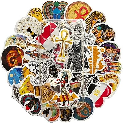 Autocollants egypte ancienne 50 pièces autocollant en vinyle imperméable avec pyramide des civilisations. DIAYTAR COTE D'IVOIRE est une boutique en ligne généraliste qui propose plus de 300 000 références de produits divers. Elle est reconnue comme l'un des leaders du marché en Côte d'Ivoire. Avec une offre aussi variée, elle répond aux besoins de la plupart des consommateurs locaux.