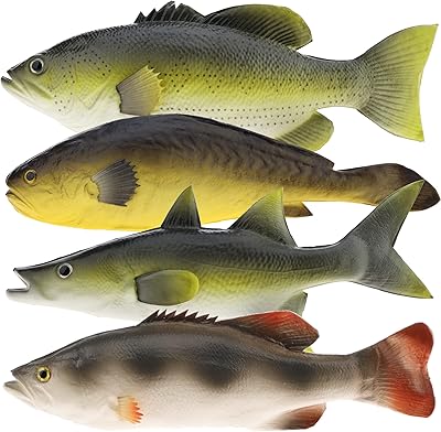 4 pièces gresorth décoration alimentaire faux poisson pour la maison fête cuisine affichage