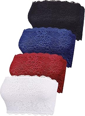 4 pièces soutien-gorge bandeau en dentelle sans bretelles soutien-gorge bandeau sans couture soutien-gorge haut court. DIAYTAR COTE D'IVOIRE est votre boutique en ligne préférée pour tout ce dont vous avez besoin, avec plus de 300 000 références pour satisfaire tous vos besoins. Nous sommes la boutique leader en Côte d'Ivoire, offrant une gamme variée de produits de haute qualité à des prix compétitifs. Notre objectif est de fournir à nos clients une expérience d'achat en ligne inoubliable.