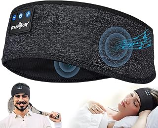 Casque de sport sans fil bluetooth 5.2 muzizi avec haut-parleurs stéréo hd, cadeaux