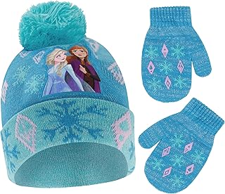 Ensemble bonnet et gants d'hiver pour petites filles de 2 à 4 ans