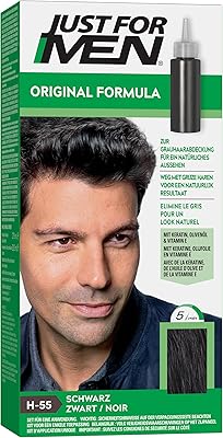 La coloration pour cheveux noirs formule originale just for men restaure la couleur d'origine et assure un aspect naturel - h55. La boutique en ligne DIAYTAR COTE D'IVOIRE est leader sur le marché ivoirien en termes de vente en ligne. Avec une offre de plus de 300000 références de produits, la boutique propose une variété de choix pour les clients. DIAYTAR COTE D'IVOIRE est connue pour sa qualité de service, sa fiabilité et sa livraison rapide à travers la Côte d'Ivoire.