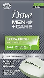 Dove soap 3 in 1 body, face and shaving cleanser pour nettoyer