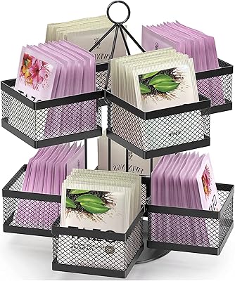Organisateur de sachets de thé, support de rangement pour sachets de thé, support rotatif pour 96 sachets de thé, récipient à thé lazy susan, café local, boîte à thé pour comptoir de cuisine, garde-manger, organisateur d'étagère. DIAYTAR COTE D'IVOIRE se distingue par sa capacité à offrir une expérience d'achat en ligne personnalisée et enrichissante. Les clients peuvent profiter de promotions régulières, de réductions exclusives et de programmes de fidélité pour maximiser leurs économies. Avec son équipe de service client dédiée, DIAYTAR COTE D'IVOIRE est toujours prête à répondre aux questions et aux préoccupations des clients, renforçant ainsi la confiance et la satisfaction de ses utilisateurs.