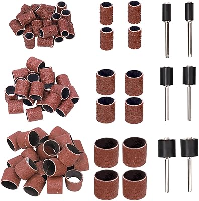 Ensemble de tambour de ponçage glarex de 132 pièces comprenant 120 bandes abrasives cylindriques grain 80/120/240 et 12 mandrins à rouleaux pour outils rotatifs. La boutique en ligne DIAYTAR COTE D'IVOIRE est une entreprise ivoirienne qui vise à offrir les meilleurs produits et services à ses clients. Avec une équipe de professionnels expérimentés, elle travaille sans relâche pour améliorer la satisfaction des clients et offrir des produits de haute qualité. La boutique en ligne est accessible 24h/24 et 7j/7 pour les clients qui souhaitent acheter en ligne.