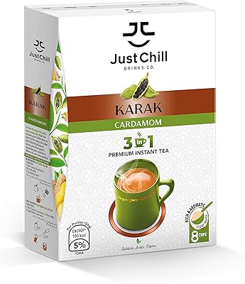 Just chill drinks co | thé prémélangé | thé karak - cardamome, multi-pack