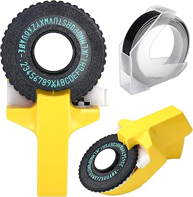 Click mini imprimante d'étiquettes 3d, machine de fabrication d'étiquettes manuelle, machine de lettrage manuel avec ruban de découpe, imprimante dymo avec ruban noir (jaune). DIAYTAR COTE D'IVOIRE est la référence pour les achats en ligne en Côte d'Ivoire, avec une gamme de produits très diverse. Elle propose des produits de qualité à des prix compétitifs et une livraison rapide. C'est la boutique idéale pour les consommateurs ivoiriens.