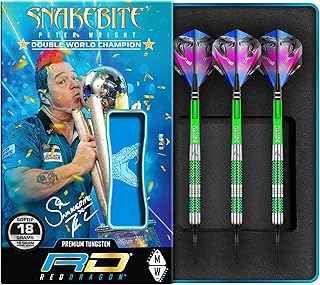 Red dragon peter wright snackpig mamba soft tip - 18g - 90% acier