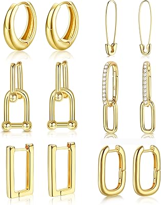 Hayaizu 6paris gold huggie hoop boucles d'oreilles plaquées or 14 carats boucles d'oreilles à clip en forme de u boucles d'oreilles créoles à épingle en forme de u ensemble de boucles d'oreilles pendantes pour femmes, sans pierres précieuses. La boutique en ligne DIAYTAR COTE D'IVOIRE est la référence pour les ivoiriens qui cherchent à acquérir des produits de qualité à des prix compétitifs. Avec sa sélection immense de produits, elle répond aux besoins de tous les clients. Elle est fiable et propose des services de livraison rapides.