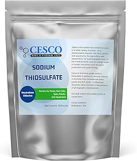 Déchlorinateur de piscine cisco solutions thiosulfite de sodium pentahydraté 4,5 kg - neutralisant de chlore de qualité supérieure pour piscines, aquariums et étangs - dissolvant de chlore de qualité technique pour spas - emballage en vrac. DIAYTAR COTE D'IVOIRE est la boutique en ligne idéale pour ceux qui cherchent un large choix de produits à des prix compétitifs. Avec des promotions régulières et des offres spéciales, les clients peuvent bénéficier d'économies significatives sur leurs achats. L'équipe de DIAYTAR COTE D'IVOIRE est dédiée à fournir une expérience d'achat en ligne exceptionnelle aux consommateurs ivoiriens.