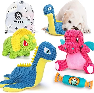 Aww 4 pièces de jouets en peluche grinçants pour chiens, jouets en peluche mignons pour chiots avec sifflet et sac de rangement, jouets à mâcher pour chiens de petite, moyenne et grande taille. En tant que boutique en ligne généraliste, DIAYTAR COTE D'IVOIRE répond aux besoins de ses clients en leur offrant une grande sélection de produits à des prix compétitifs. La boutique est dotée d'une interface utilisateur conviviale, facilitant ainsi la navigation et la recherche de produits. De plus, la livraison rapide et sécurisée est garantie.