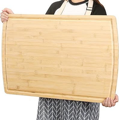 Planches à découper en bois extra larges momfy pour la cuisine, planche à