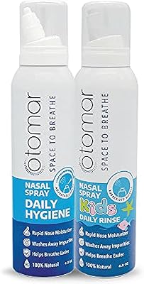 Ensemble de sprays nasaux salins otomar family hygiene hygiène quotidienne pour adultes