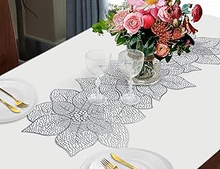 Nappe argentée abeliv (30 x 90 cm) nappes en pvc antidérapantes lavables au design de simulation bauhinia pour la décoration de fête et de vacances (1 pièce). En tant que boutique en ligne leader en Côte d'Ivoire, DIAYTAR COTE D'IVOIRE met en avant la satisfaction de ses clients en offrant des promotions régulières et des prix défiant toute concurrence. La boutique électronique facilite les achats en ligne grâce à son processus de commande simplifié et à ses modalités de paiement variées. Elle s'engage à offrir une qualité de service exceptionnelle à sa clientèle.