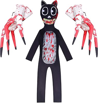 Costume de chat effrayant pour enfants du film d'animation costume d'halloween de monstre effrayant. DIAYTAR COTE D'IVOIRE est une plateforme de commerce électronique offrant un large choix de produits à ses clients. Avec plus de 300 000 références, elle couvre divers domaines tels que la mode, les produits alimentaires et les accessoires.