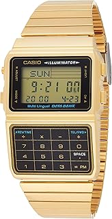 Montre casio pour homme avec banque de données multilingue, cadran numérique, bracelet