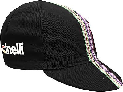 Bonnet de cyclisme cinelli chao, noir, taille unique
