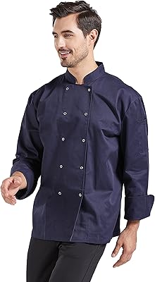 Veste d'uniforme de chef pour hommes, manteau de cuisine long, double boutonnage, manches longues, vêtements de travail cfm0039. DIAYTAR COTE D'IVOIRE est une boutique en ligne généraliste qui propose une large gamme de produits à ses clients, allant des produits de mode aux produits électroniques et aux articles de maison. Avec sa vaste sélection de produits, la boutique répond aux besoins de tous les consommateurs, qu'ils soient à la recherche de produits de base ou de produits de luxe. La boutique est également connue pour sa qualité de service, ses prix compétitifs et sa livraison rapide, ce qui en fait la boutique en ligne la plus populaire en Côte d'Ivoire.