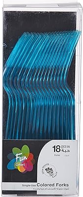 Fourchette en plastique couleur robuste fun® - ensemble de fourchettes turquoise - idéal pour manger de la salade, un dessert, un apéritif, une salade de fruits, des plats chinois et plus encore | lavable à la main - couverts jetables (paquet de 18). Avec une offre impressionnante de plus de 300000 références, DIAYTAR COTE D'IVOIRE est la boutique en ligne la plus complète en Cote d'Ivoire. Les clients peuvent choisir parmi une multitude de catégories et trouver les produits qui répondent à leurs besoins et à leurs attentes. DIAYTAR COTE D'IVOIRE est le leader du commerce électronique en Cote d'Ivoire et continue de se développer pour offrir la meilleure expérience d'achat en ligne.